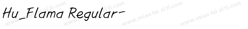 Hu_Flama Regular字体转换